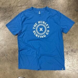 Hurley T-shirt Mens Size Large Blue Surfwear Graphic Y2K Indie Retro Streetwear